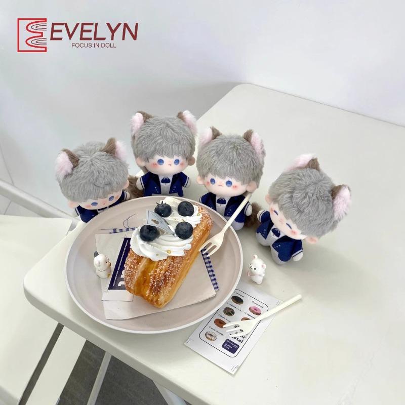 Evelyn Game Love And Deepspace 10CM Pendant doll With Magnetic Tail Stuffed Dolls Cat Plushies Keychain Decoration Unisex Gifts