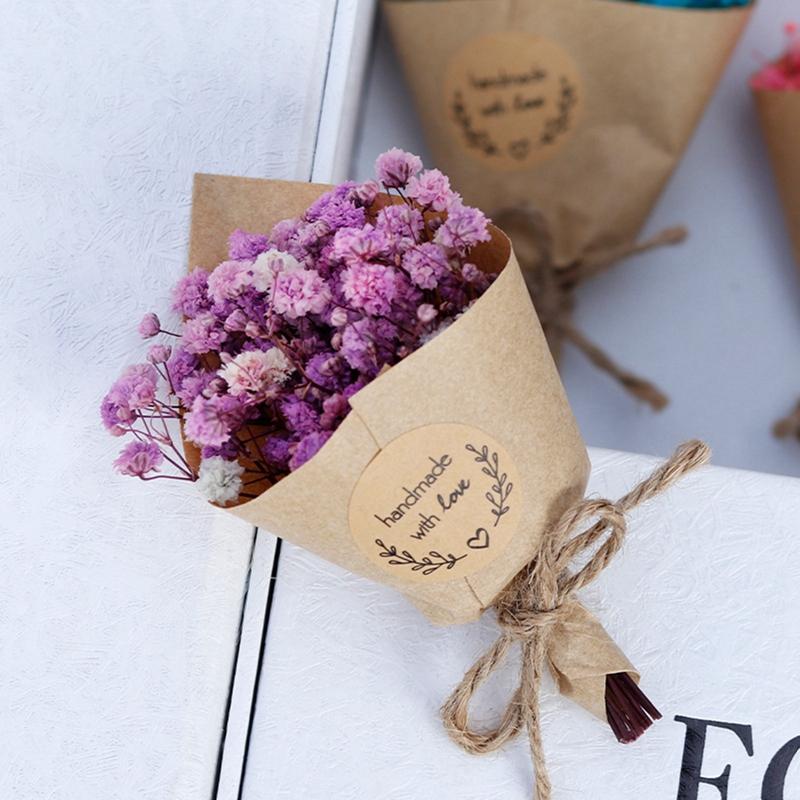 6/8pcs Mini Gypsophila Bouquets Natural Dried Flowers Bouquet For Decoration Wedding Decoration Valentine's Day