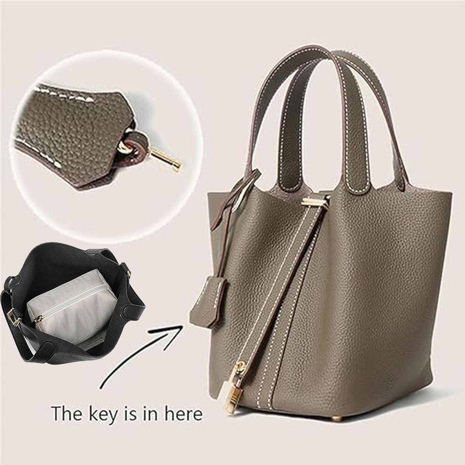 

Classic Premium Edition Basket Bag Women s Bag Set Bucket Bag Women s Bag 2025 New Women s Handbag Average Size темно-сірий
