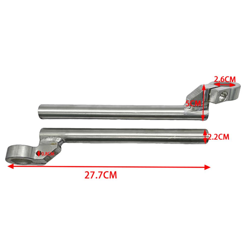 Motorrad-Individualisierung Aluminiumlegierung Lenker CNC-gefräster Lenker Oxidationsbeständiges Material Stilvolles Silber-Finish