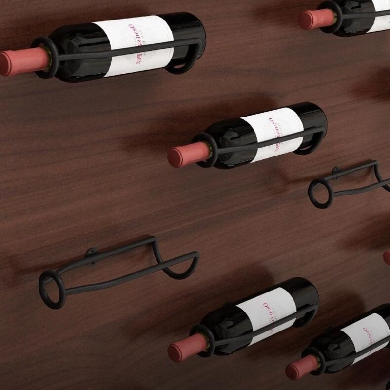 European Style Red Wine Rack Creative Wall Mounted Single Decorative Frame Suspension Wine Rack Display Rack