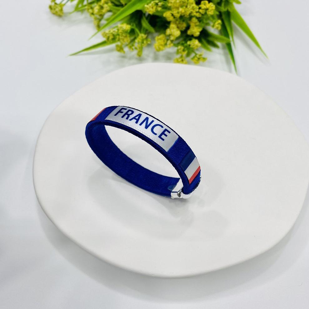 Modisches Gewebtes Fußballfan-Armband 2026 Fifa Weltmeisterschaft Armbänder Jungen Mädchen Nationalflaggen-Bandarmband