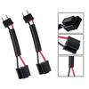 3 Prong to 2 Prong Wiring Harness Headlight Adapter, 2 Pack Female to Male, H4651, H4601, Chevrolet Chevelle, Impala, El Caminos