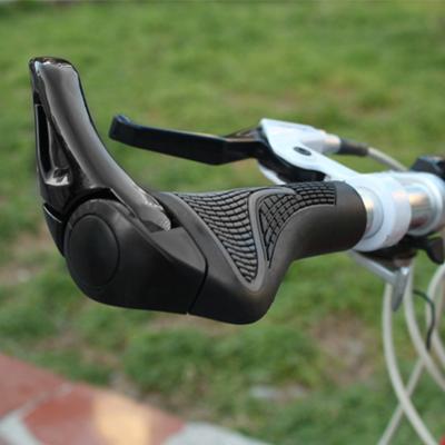 1 Pair Anti-slip Handlebar Grips Horn Design Lightweight Shock-Absorbing Handlebar Sleeves for Cycling