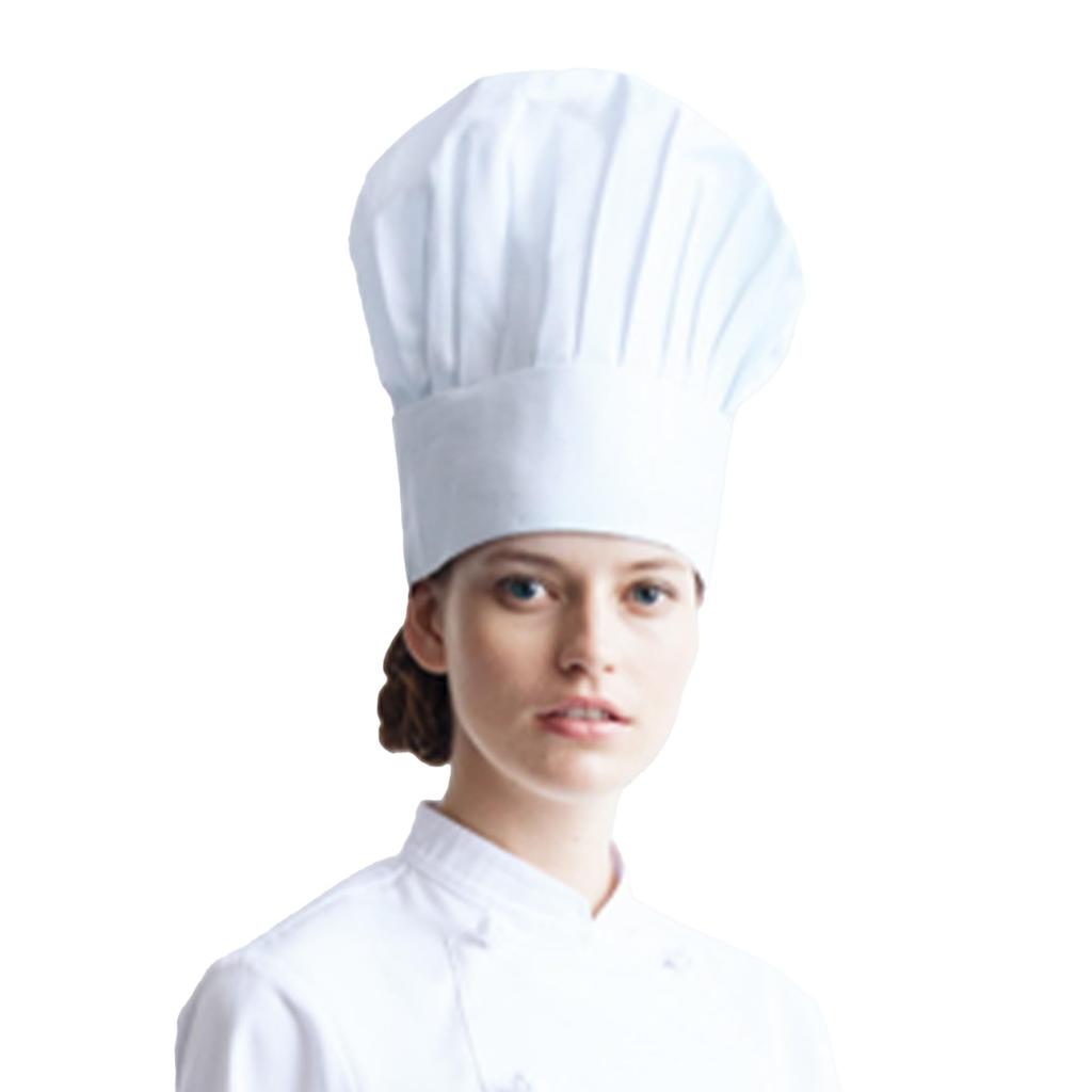 ARBE 5 for Pastry ARBE NO37 White LL Chef's Hat, 100% Cotton, Thick, Durable, Wrinkle-Resistant, 16.5cm Height, Sizes, Kitchen, Cooking, Chef,