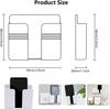 10pcs Wall Mount Phone Holder White Punch Free Wall Mobile Phones Charging Stand Lazy Sticky Remote Control Storage Box