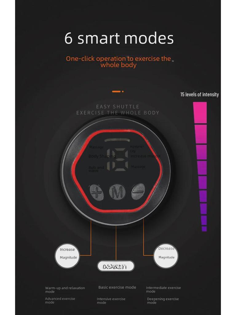 Intelligent Abdominal Muscle Toner for Men - Home Fitness Equipment for Weight Loss
