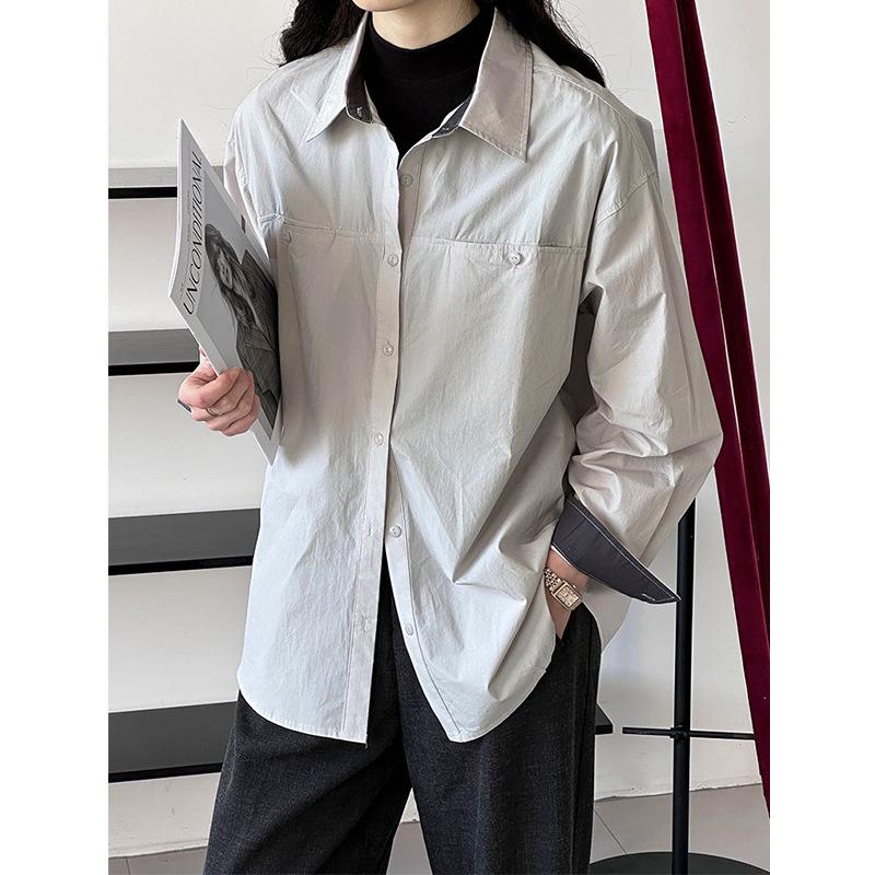 Orange Zichun Women's High-End Long Sleeve Shirt Jacket - Spring Collection