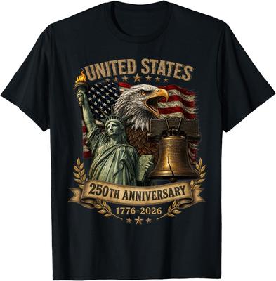 250th Anniversary USA Flag Freedom 4th of July Patriotic T-Shirt