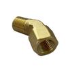 Kulatý 1/8" 1/4" 3/8" NPT Vnitřní na Vnější 45stupňový Koleno Mosazný Blok Potrubní Spojka Konektor Voda Plyn Palivo
