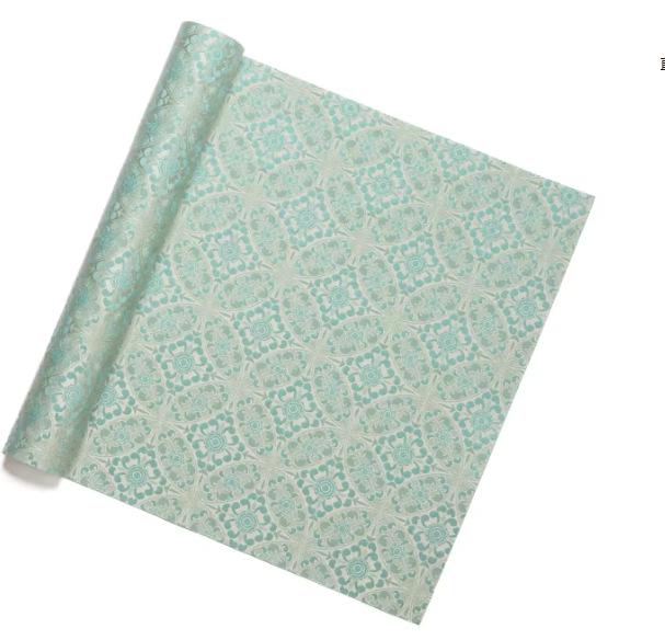 Zhi She Tang Dynasty Pattern Tea Mat Set - Double-Sided Retro Chinese Zen Table Runner & Tablecloth