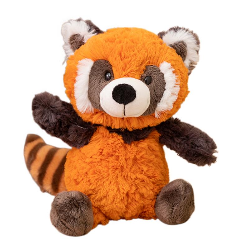25cm Lovely Raccoon Stuffed Fluffy Animal Huggable Pillow Delicate Home Decro Zoo Souvenir Party Props