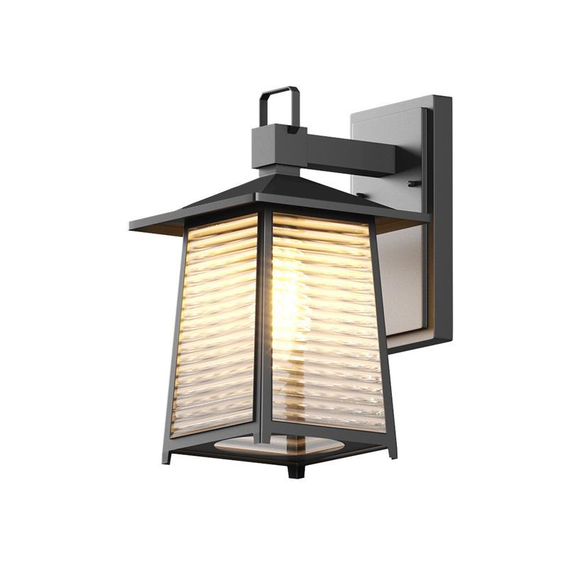 

Outdoor Waterproof Garden Courtyard Lights, Outdoor Villa Hallway Exterior Wall Wall Lights Without light bulb&GB E27 lamp holder чёрный