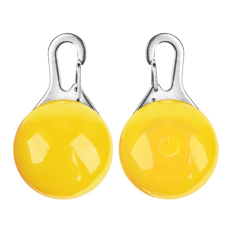 Waterproof LED Pet Light Pendant with Clip Flashing Steady Light Modes Anti-lost Luminous Safety Tag for Cats Dogs Night Walking Warning Supplies
