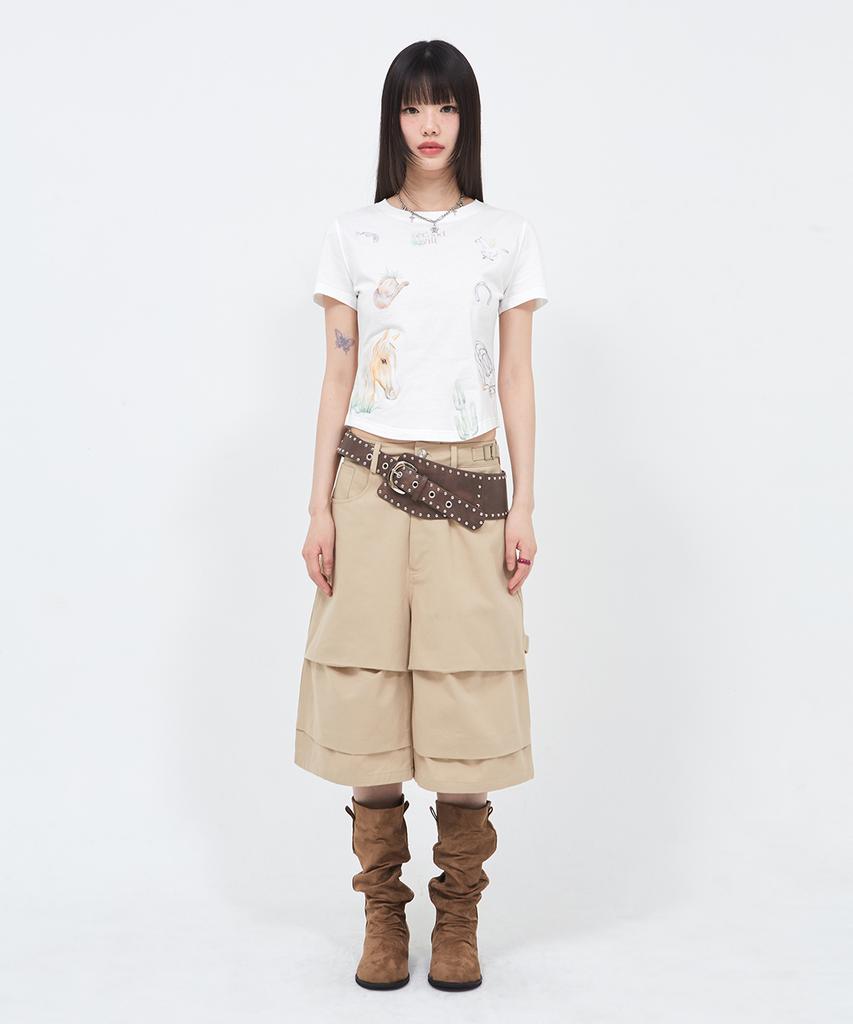 Sekeondeusolteu Pony Archive T-Shirt (White)