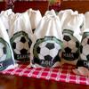 Personalized Soccer Party Favor Bags Birthday Party Decoration Canvas Goodie Bag NewBorn Baby Shower Back To School Gift for Boy