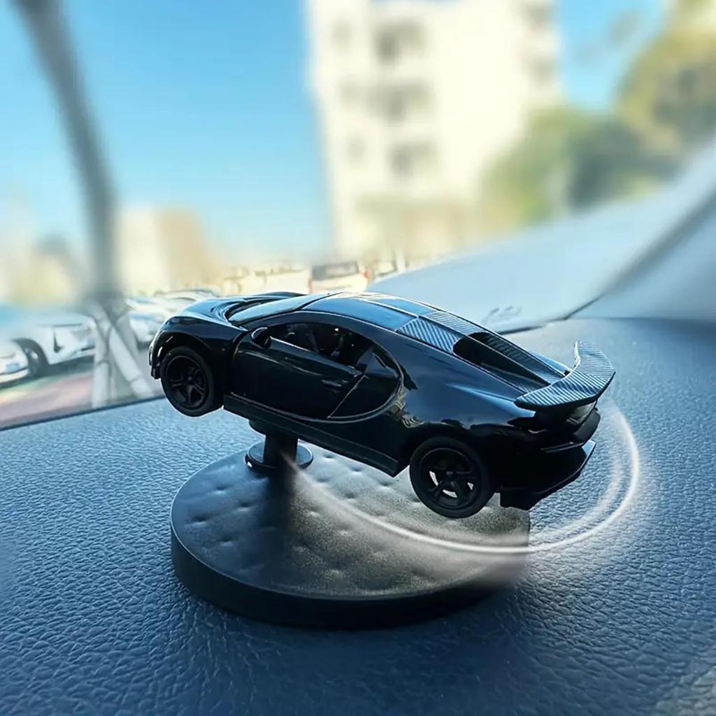 Alloy Car Model Drifting Spin Ornament, Cars Spin Dashboard Decoration, Sports Car Model That Can Sway Dynamic Interior Dash Ornament, Vehicle Turn