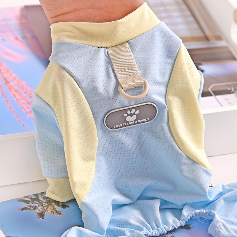 Haustier-Sonnenschutzkleidung, kleine Hundekleidung, dünne vierbeinige Staubhose für Frühling und Sommer