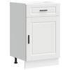Vidaxl Kitchen Base Cabinet, Porto, White, Wood-based Material