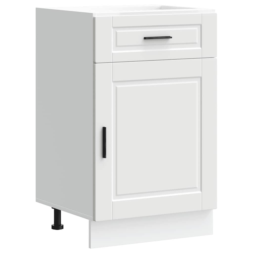 Vidaxl Kitchen Base Cabinet, Porto, White, Wood-based Material