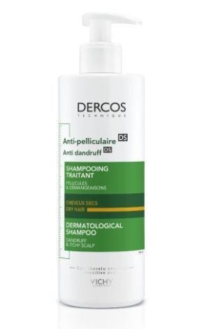Vichy Dercos Anti-Dandruff Shampoo for Dry Scalp, 390ml