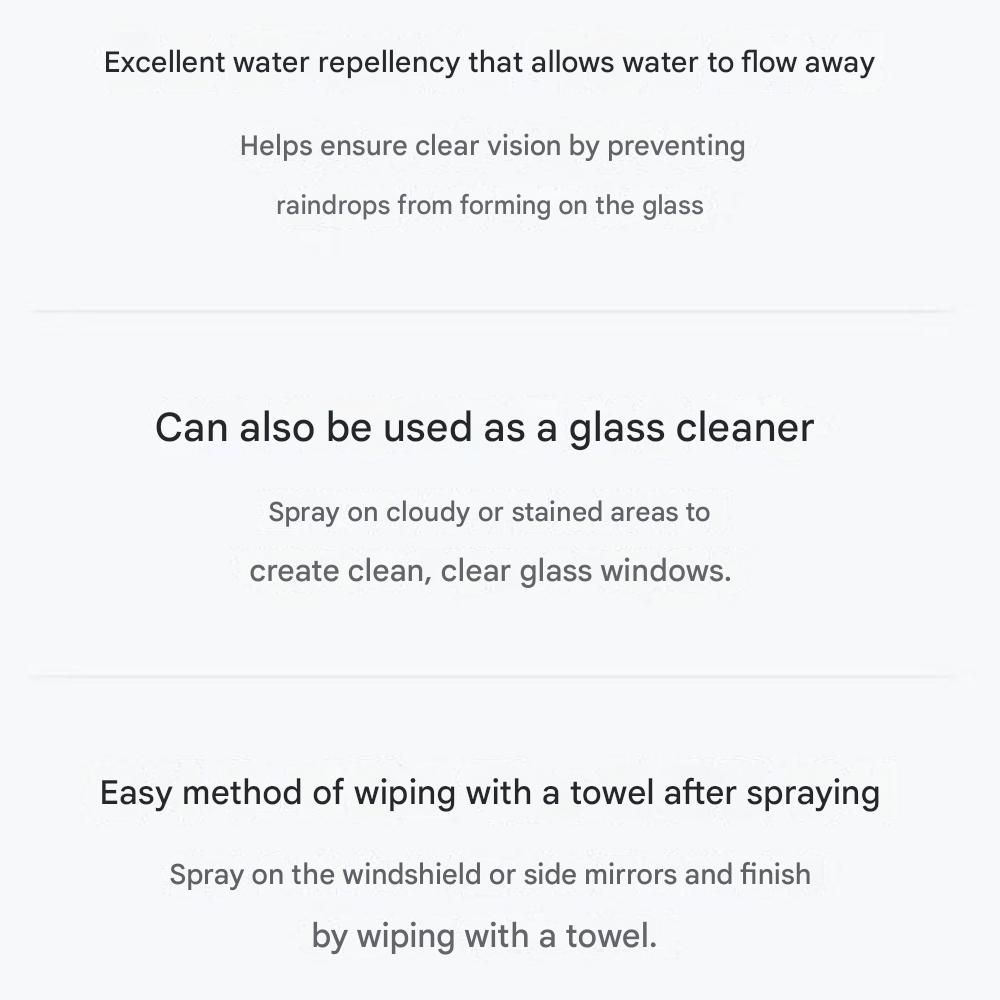 Carex Glass Water-Repellent Coating 300ml