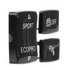 3 Pcs Gear Button Kit 6131 9252 912‑1 ESP Antislip Switch Sport Button Radar Sensor Key Replacement for F20 F21 F22 F23 Black