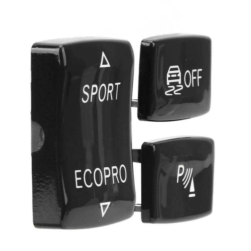 3 Pcs Gear Button Kit 6131 9252 912‑1 ESP Antislip Switch Sport Button Radar Sensor Key Replacement for F20 F21 F22 F23 Black