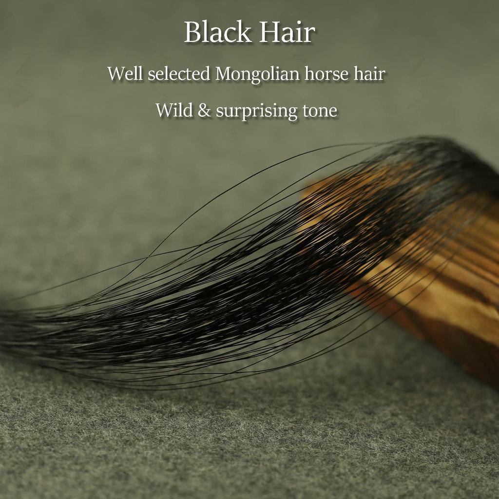 VINGOBOW Natural Black Horsehair Carbon Bow for Viola Carbon Fiber Viola Bow