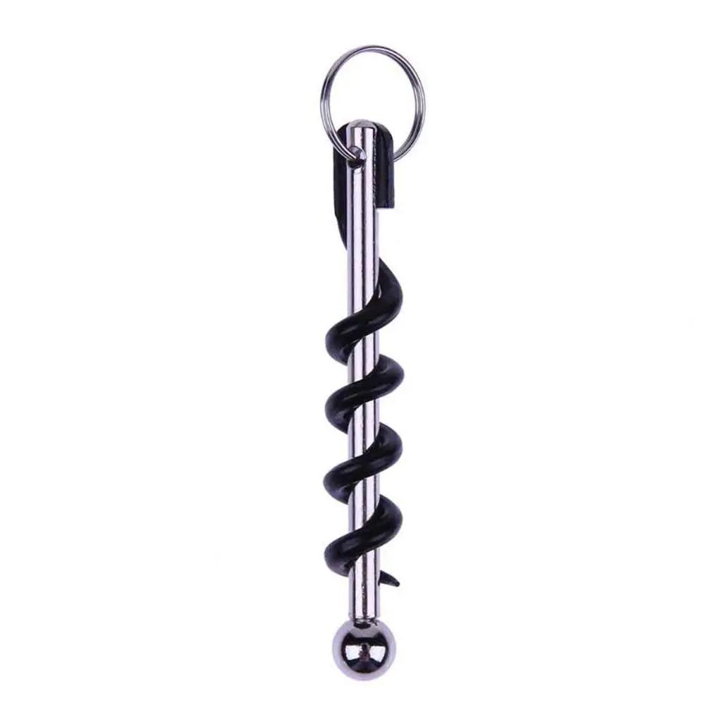 Открывалка для бутылок Outdoor Mini EDC Cork Screw Открывалка для бутылок красного вина Keyring Tool Многофункциональный инструмент для выживания в походе