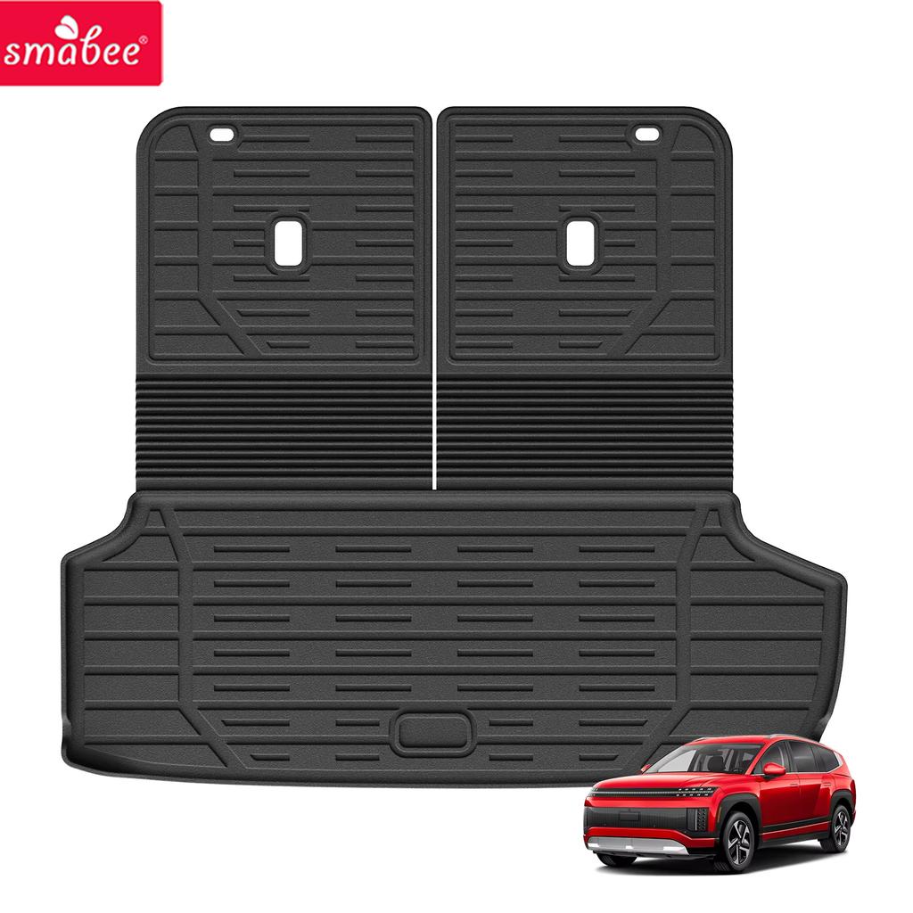 Smabee for Hyundai IONIQ 9 2026 (7seats US Version) Car Cargo Liner Trunk Backrest Pad TPE 3D All Weather Accessories