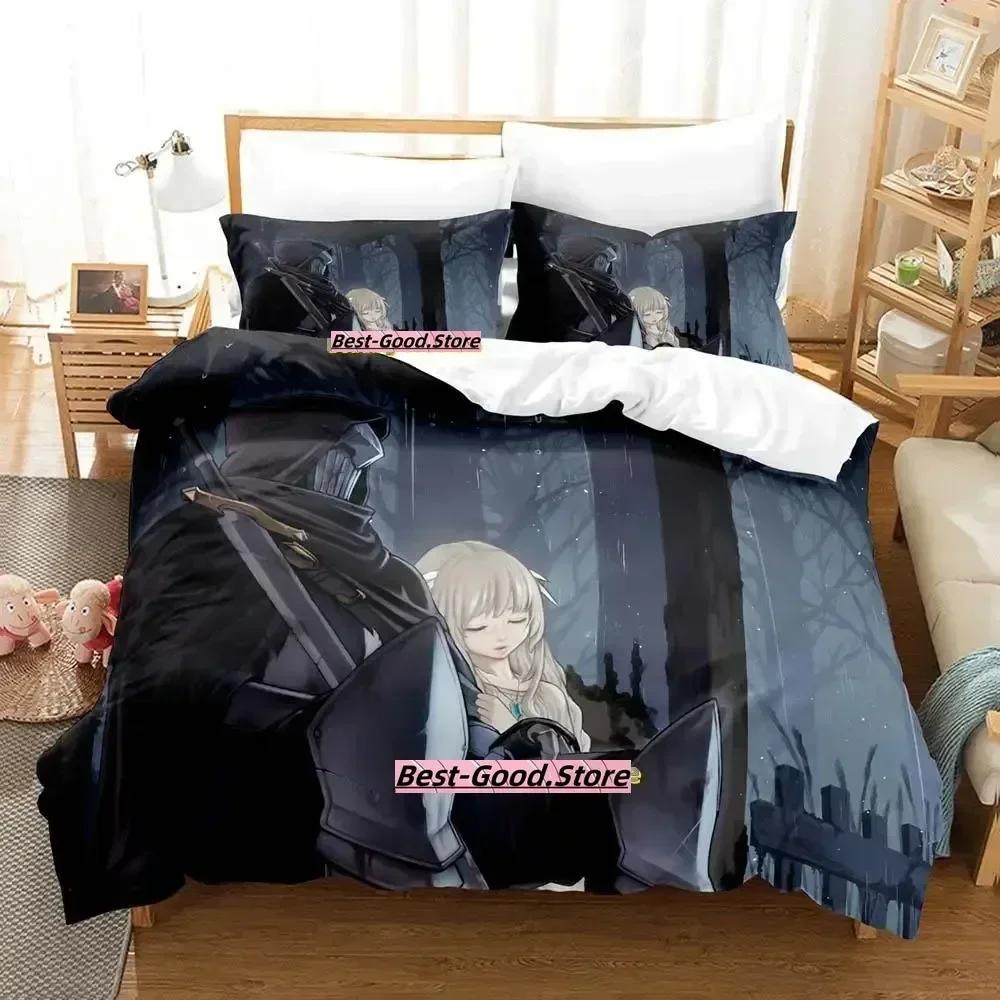 New Ender Lilies Quietus Of The Knights Bedding Set Cartoon Anime Three-Piece Set Adult Kid Bedroom Duvetcover Sets 3D Print