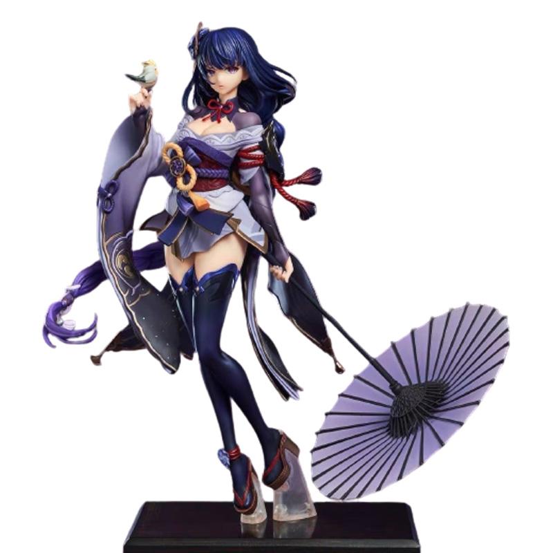 

Genshin Impact Anime Figures GK Raiden Shogun Ei Game Peripheral Beelzebul Beauty Girl Collectible Model Action Figure Toys Gift no box