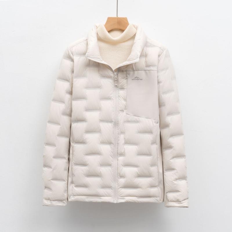 

Outdoor light down jacket women s autumn and winter short stand-up collar warm top jacket XXXL
