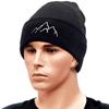 Winter Beanie Hats for Men Women Mountain Style Knit Cuffed Beanie Skull Cap Outdoor Daily Wear