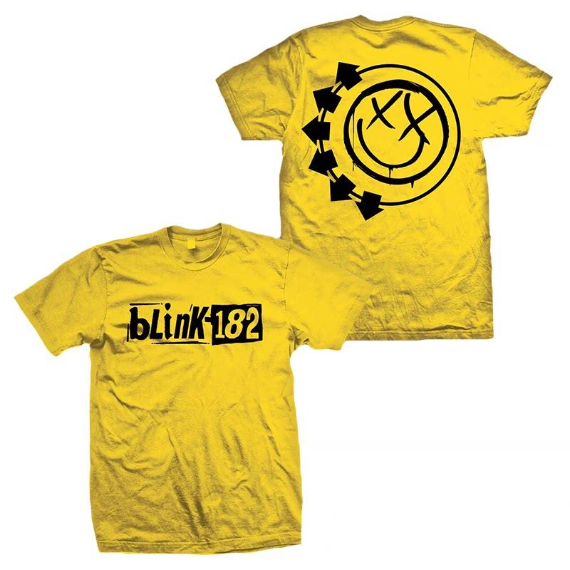 New Blink 182 - The Smiling Punk Rabbit Graffiti Rabbit Illustration - American Retro High Street Vintage Streetwear T-shirt