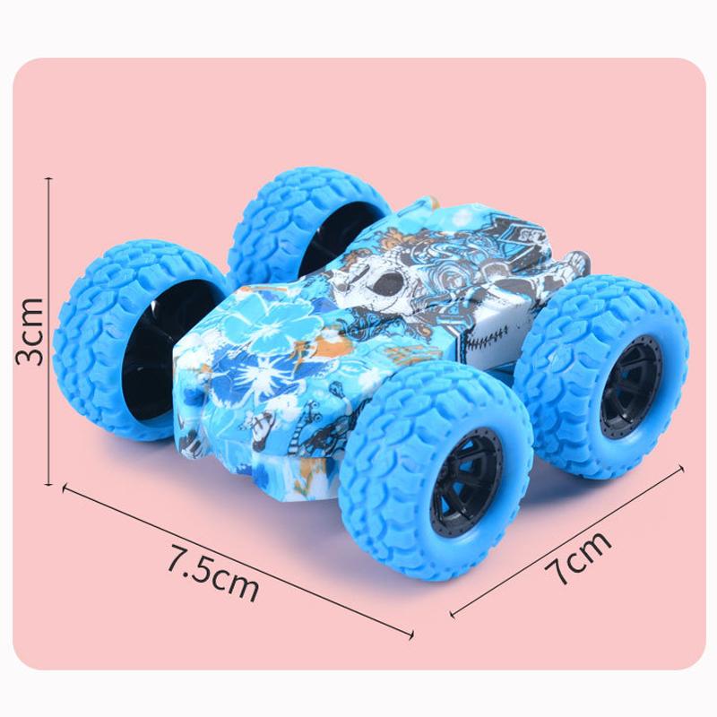 Mini Inertia Car Toys For Children Collision Automatic Turnover Double-Sided Running Car Toy Boys And Girls Fun Interactive Toys