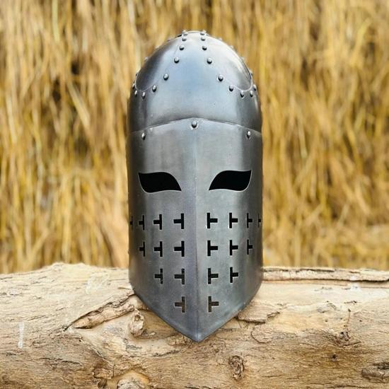 Crusader Helmet Medieval Knight Helmet Templar Crusader Knight Helmet Best Gift for Halloween