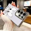 Cute B-Boykisser Catoon Plating Phone Case For Samsung Galaxy S24 S25 FE S26 Edge S23 Ultra S22 S21 Plus S20 Anti-Fall Airabag C