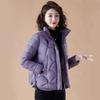 Down cotton-padded clothes women's short winter new casual warm cotton-padded clothes versatile rhombus small cotton-padded jacket