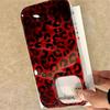 For iPhone 17 16 15 14 13 12 11 Pro Max Case Vortex Print IND Vintage Wine Red Leopard Print Cover For iPhone XS XR 7 8 Plus 16e