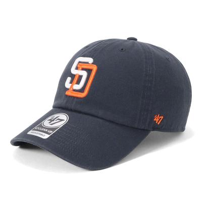 CLEAN UP MLB SD Cap Navy FREE '47brand '47BRAND 47A-CLP-BCPTN-RGW21GWSNL-NY91