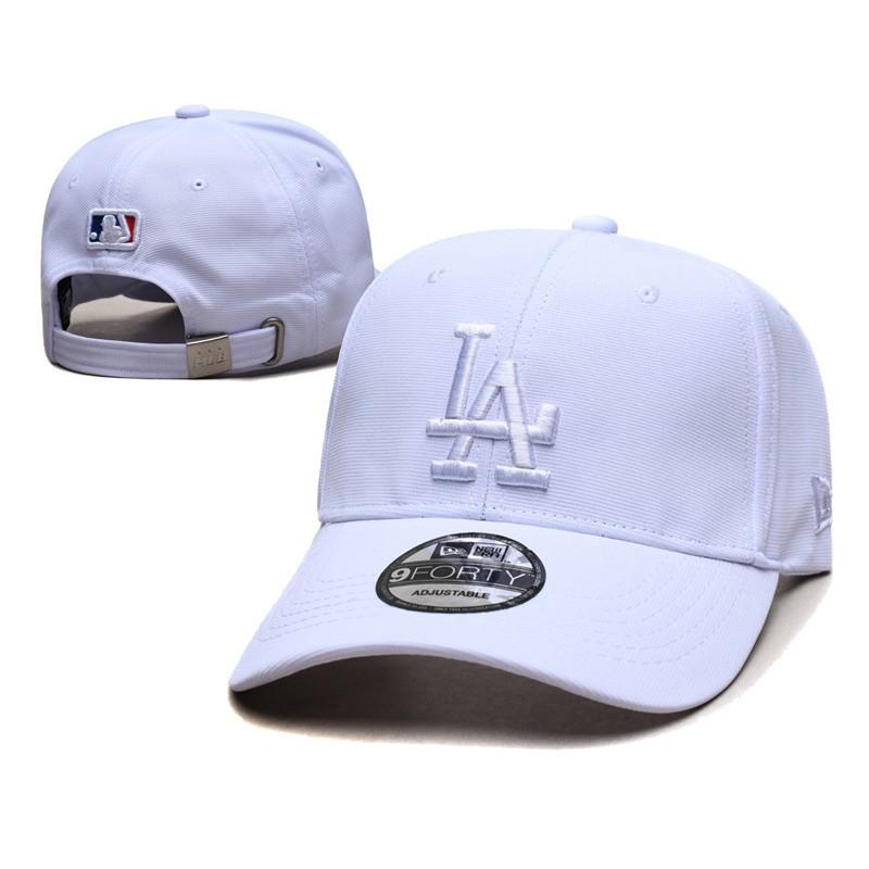 Berretto da Baseball Lettera LA Visiera Curva Regolabile Cotone Lino Cappello da Papà Uomo Donna Sport all'Aperto