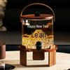 Andytai Glass Beverage Dispenser with Faucet