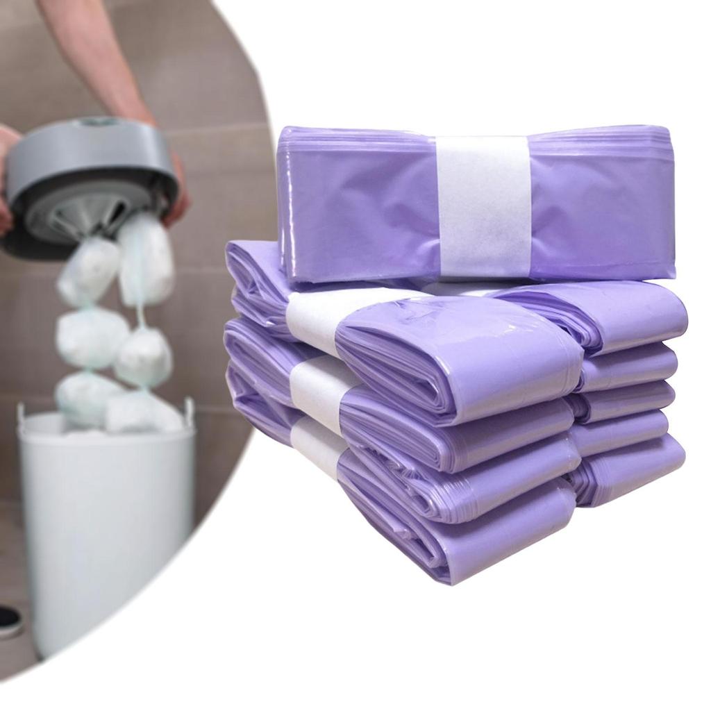 10 Pieces Baby Diaper Bags Thick Diaper Pail Liners Disposal Diaper Trash Bags for Outdoor Bathroom Camping Travel Dirty Diaper