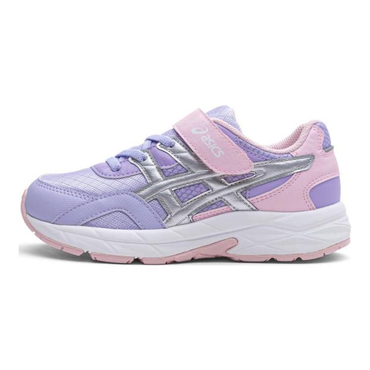 Asics Contend Амортизирующие Дышащие Низкие Детские Беговые Кроссовки Розово-Фиолетовые Детские 1014A359-500 27