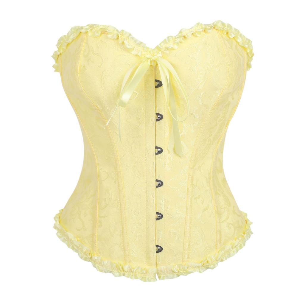 Women's Lace-Up Corset Top Bustier for Costume