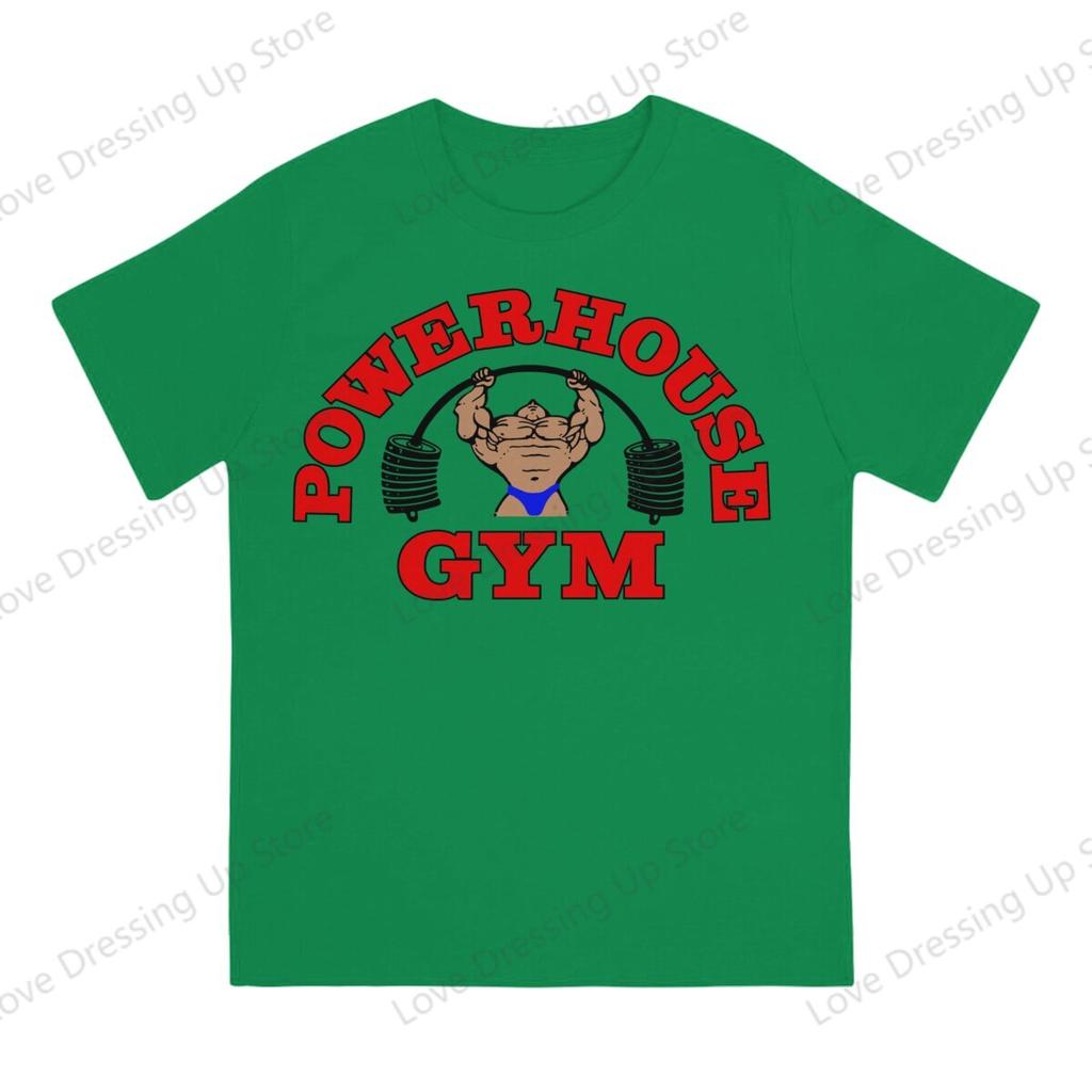 100pure Cotton Casual Unisex Tshirt Powerhouse Gym Short Sleeve Tshirts Oneck Tee Funny Tops