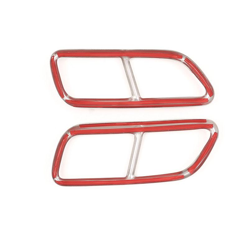 Car Stainless steel Rear Exhaust Tail Pipe Cover Trim For VOLVO S60 S90 XC60 XC90 V60 S60L S90L Car Accessories