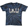 The Beatles Unisex Adult Let It Be Silhouette Tie Dye T-Shirt